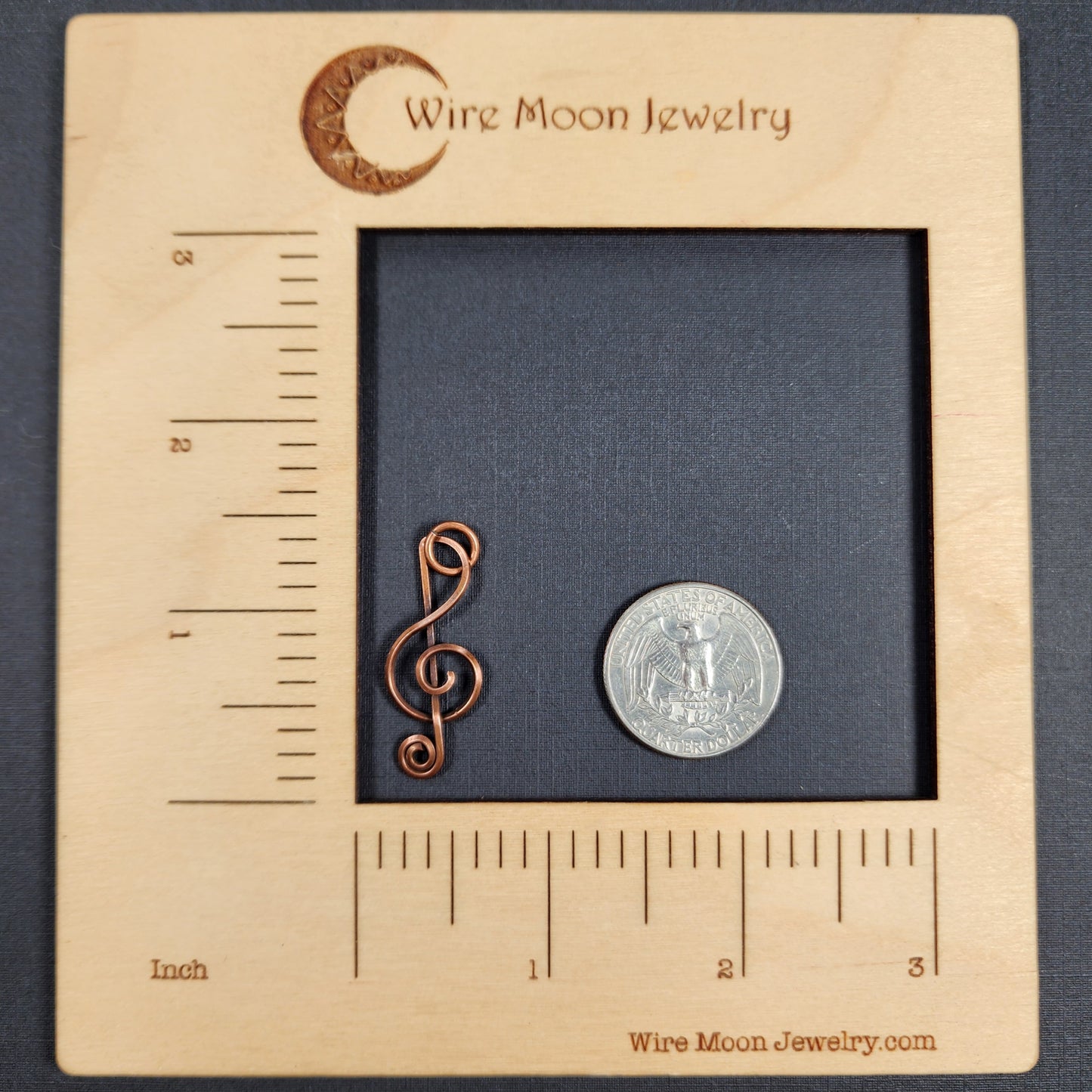 Simple Copper Music Note Pendant