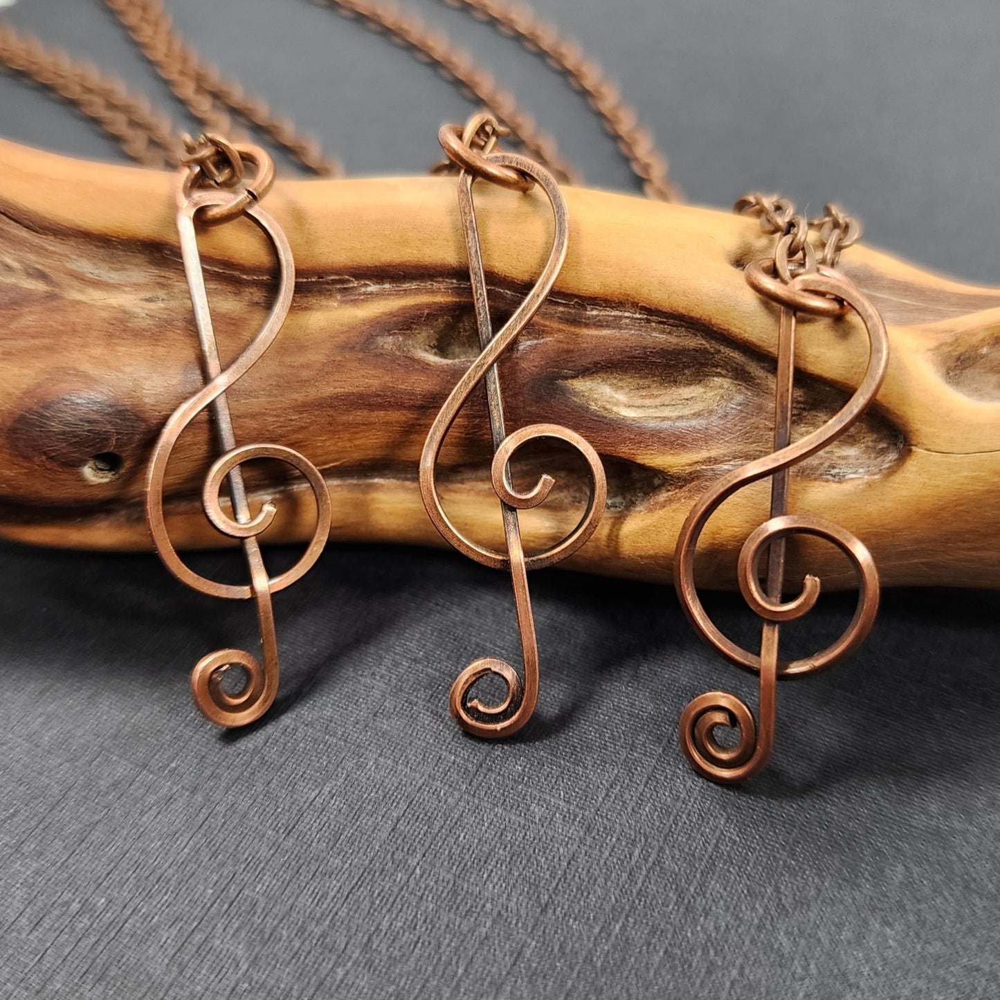 Simple Copper Music Note Pendant